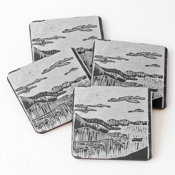 Item preview, Lake George Woodcut Print designed and sold by jestabro.