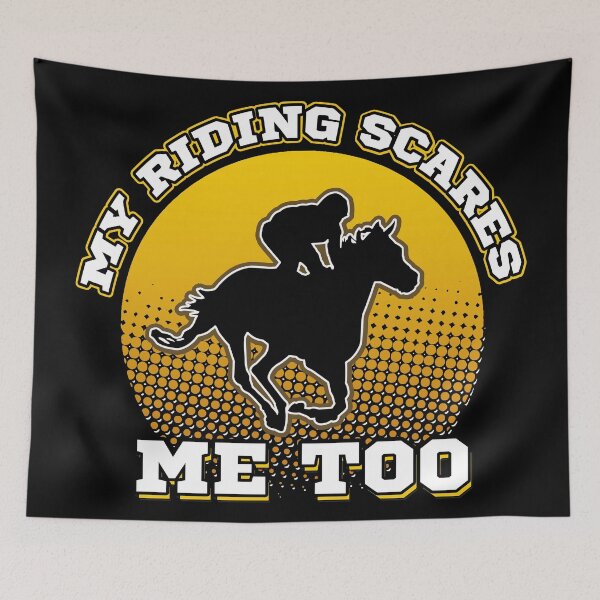 Item preview, My Riding Scares Me Too, Funny Gift for Horse Owner designed and sold by SaliDesigner.