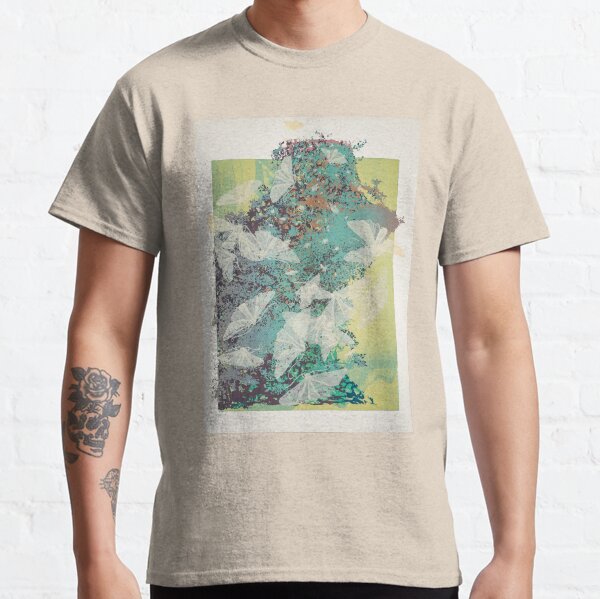 White Moth Tangle in Summertime Classic T-Shirt