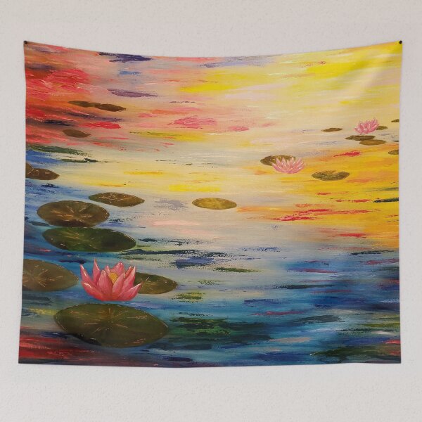 Item preview, Colorful water lilies designed and sold by Art-Apart.