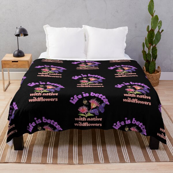 Item preview, Life Is Better With Native Wildflowers Colorful Design designed and sold by EarthArtDesigns.