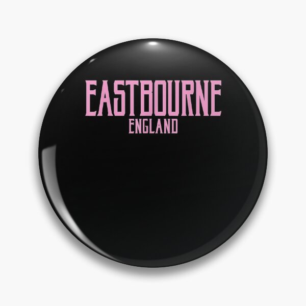 Item preview, Eastbourne England Vintage Text Pink Print  designed and sold by sheilase.