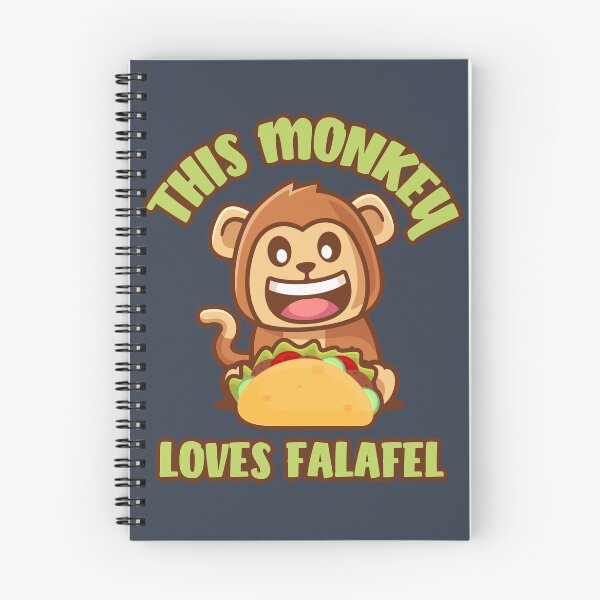 Item preview, This Monkey Loves Falafel designed and sold by Chubuter.