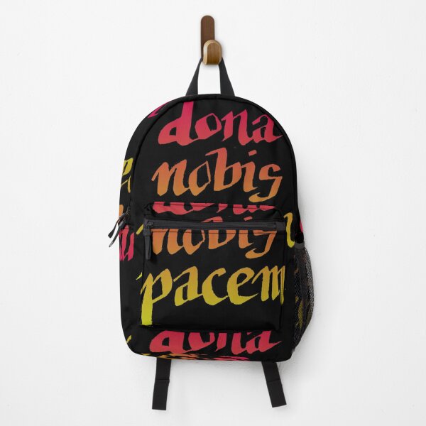 Item preview, Dona Nobis Pacem, Peace Prayer Hand Lettered Red and Gold designed and sold by MaryKunzGoldman.