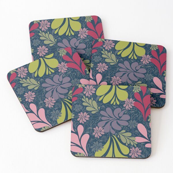 Item preview, Swirly Leaves in Bold Array designed and sold by Kathy-Bourque.
