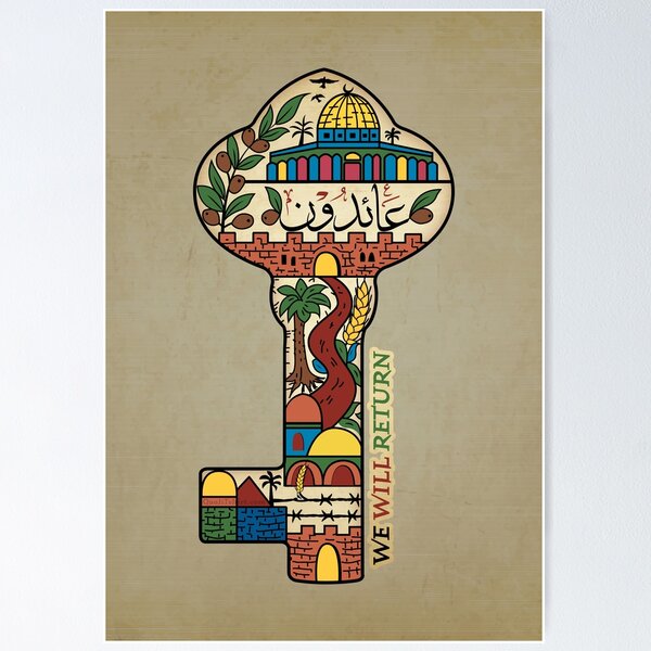 Item preview, Palestinian Key of Return, Palestine Freedom Human Rights Support Design designed and sold by Hurriyyatee.