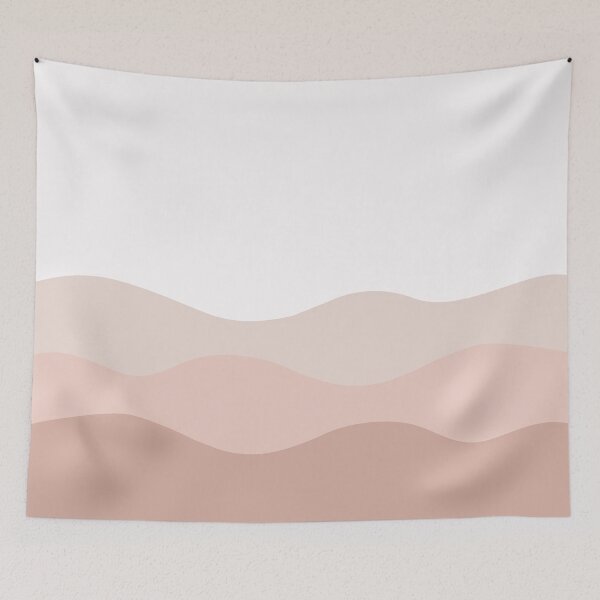 Item preview, minimalistic beige waves designed and sold by Simple-colorful.