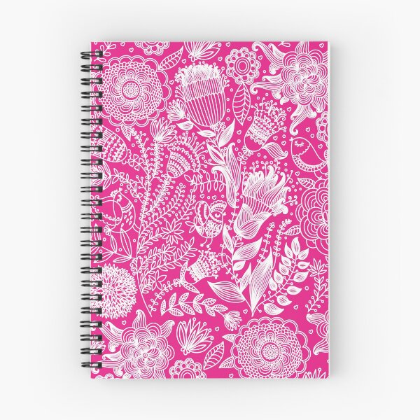 Item preview, Elaborate Floral on Bright Pink  Background designed and sold by pugmom4.