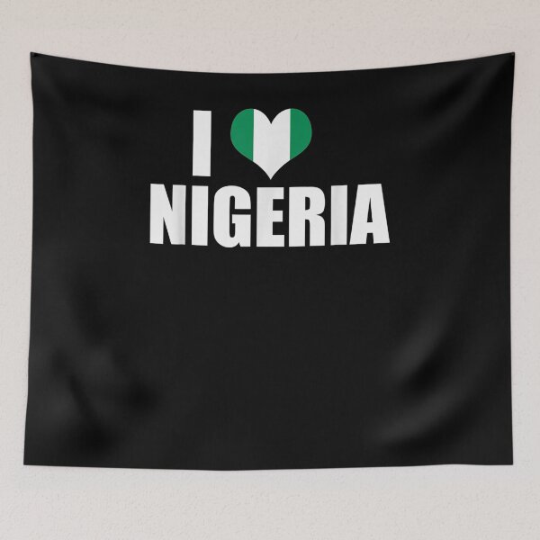 Item preview, Flagcastle I Love Nigeria Nigerian Flag  designed and sold by sheilase.