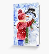 I love the Snowman Greeting Card