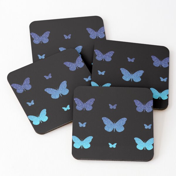 Item preview, Mariposas de purpurina sintética azul Ombre designed and sold by Felicity-K.