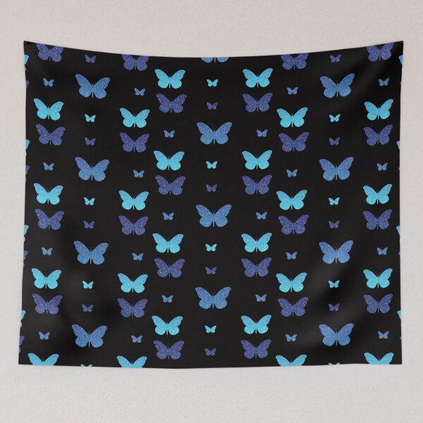 Item preview, Mariposas de purpurina sintética azul Ombre designed and sold by Felicity-K.