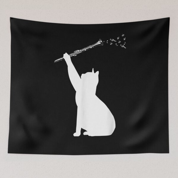 Item preview, Funny Cat Wearing Sunglasses Playing Flute  designed and sold by sheilase.