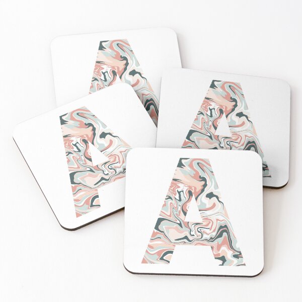 Item preview, Watermelon Swirl Letter A designed and sold by vicnat.