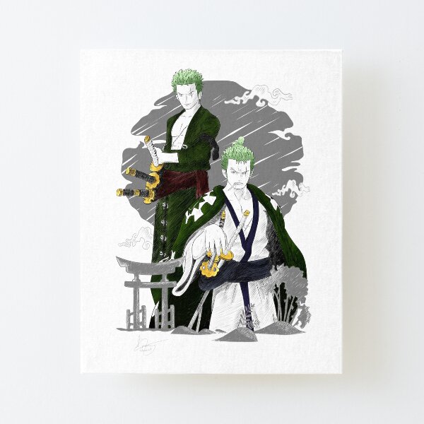One Piece- Zoro Roronoa Lámina montada de lienzo