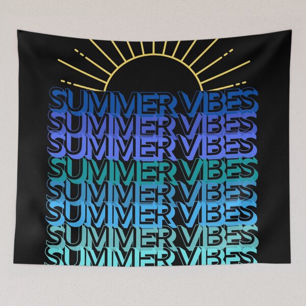 Item preview, Retro Summer Vibes Blue Sunset designed and sold by Designs By YL.