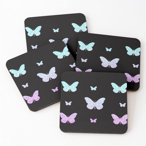 Item preview, Purple Blue Ombre Faux Glitter Butterflies designed and sold by Felicity-K.