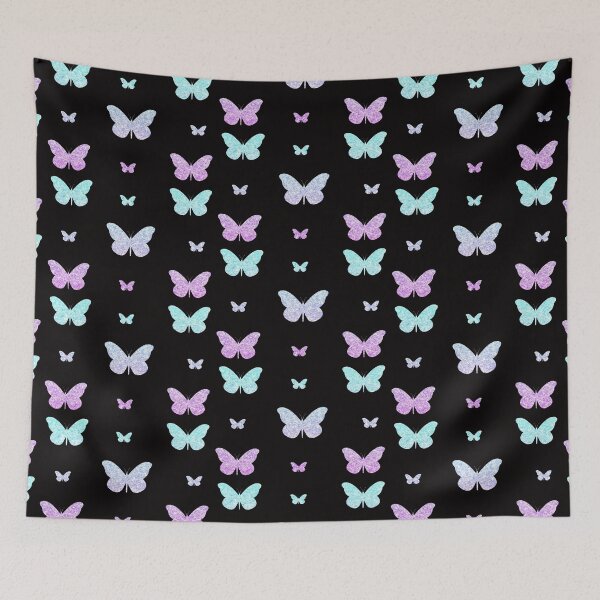Item preview, Purple Blue Ombre Faux Glitter Butterflies designed and sold by Felicity-K.