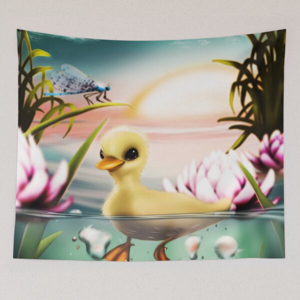 Item preview, Baby duckling in beautiful waters designed and sold by iduzarts.