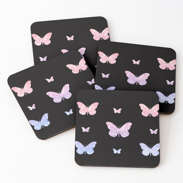 Item preview, Mariposas de purpurina sintética rosa azul Ombre designed and sold by Felicity-K.