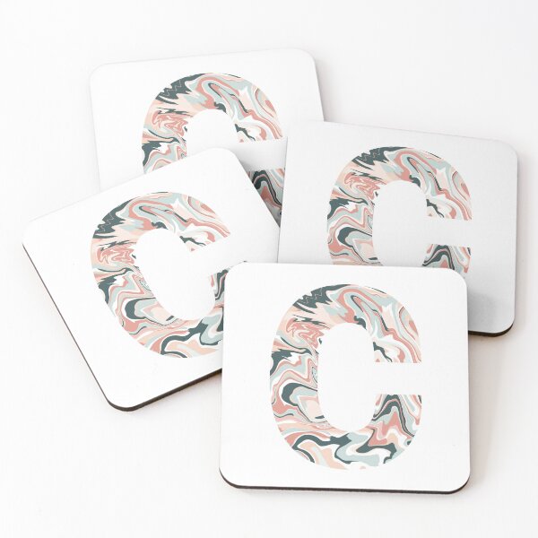 Item preview, Watermelon Swirl Letter C designed and sold by vicnat.