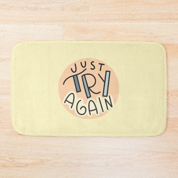 Item preview, Just Try Again Motivational Quote designed and sold by SofiaSava01.