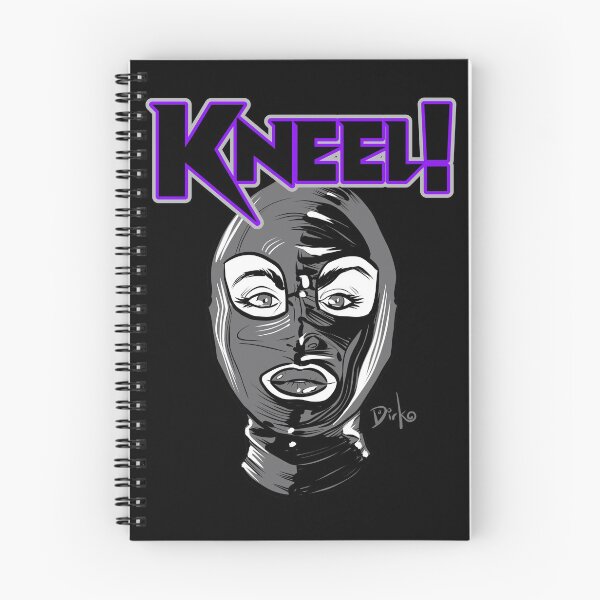 Item preview, Kneel Latex-Hooded Fetish Dominatrix Illustration by Dirk Hooper designed and sold by DirkHooper.