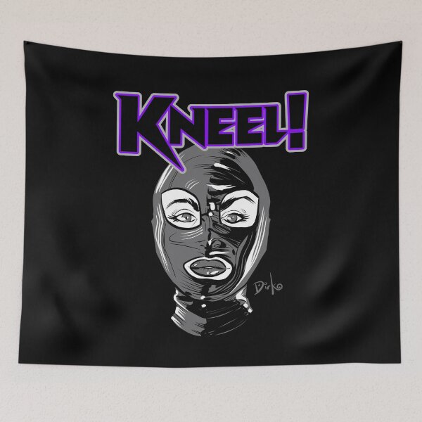 Item preview, Kneel Latex-Hooded Fetish Dominatrix Illustration by Dirk Hooper designed and sold by DirkHooper.