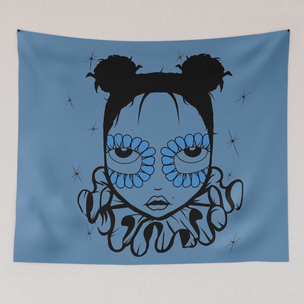 Item preview, Clown girl - Blue designed and sold by Celeste Guzman.