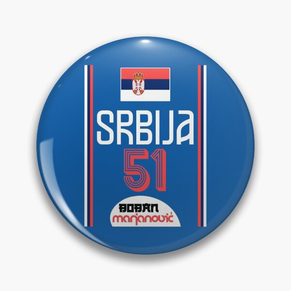 Item preview, Boban Marjanovic Retro Serbia Euro Basketball Fan Art designed and sold by acquiesce13.