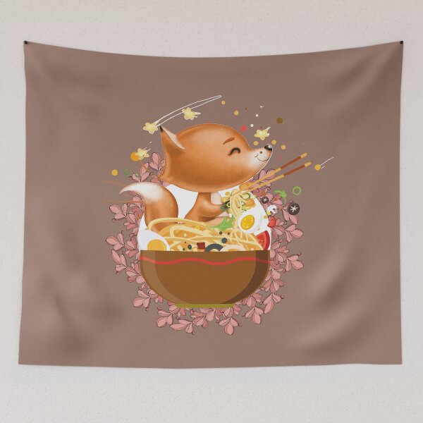 Item preview, Fox Leaves Ramen - Cut Fox Think Ramen. Fantastic Mr Fox Classic !! designed and sold by SoffyLee586.