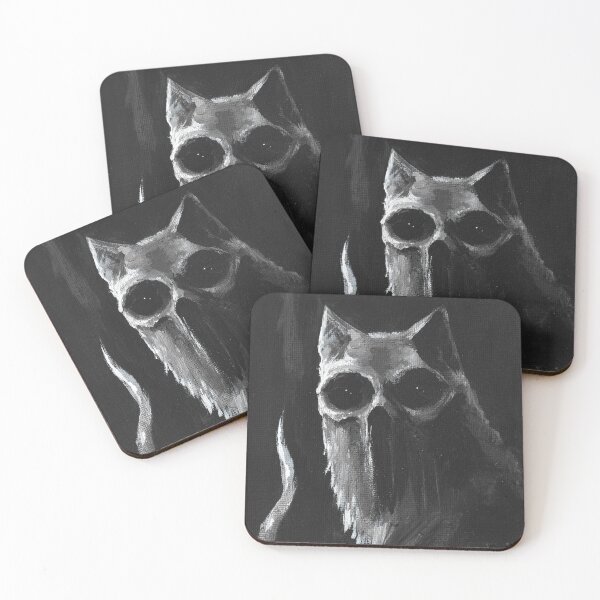 Item preview, Yowl gothic/macabre cat art designed and sold by Katie Beardmore.