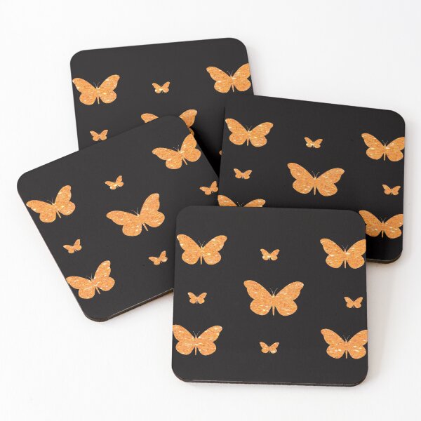 Item preview, Orange Faux Glitter Butterflies designed and sold by Felicity-K.