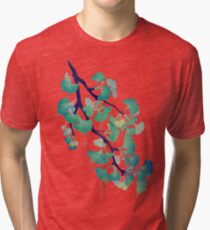 O Ginkgo (in Green) Tri-blend T-Shirt