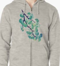 O Ginkgo (in Green) Zipped Hoodie