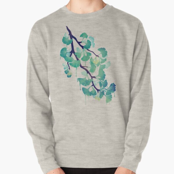 Unisex Hoodie Watercolor Flowers Sweatshirt Drawstring Pullover