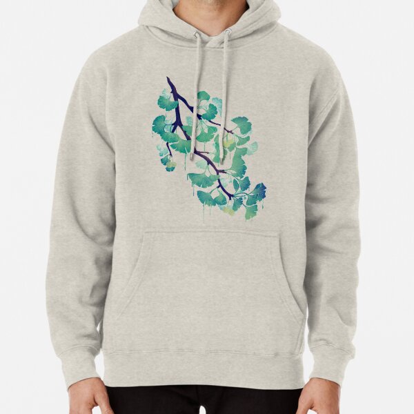 O Ginkgo (in Green) Pullover Hoodie
