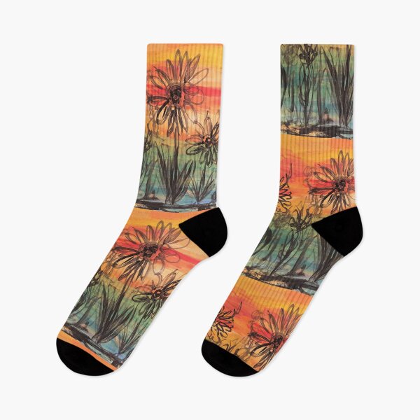 Item preview, Sunset flower impressions designed and sold by Artladyjen.