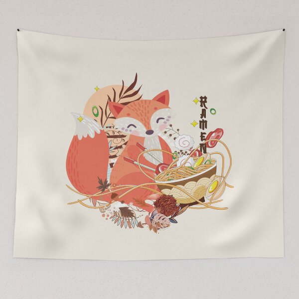 Item preview, Fox Leaves Ramen - Cut Fox Think Ramen. Fantastic Mr Fox Classic !! designed and sold by SoffyLee586.