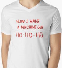Die Hard - Now I Have A Machine Gun Ho-Ho-Ho Men's V-Neck T-Shirt