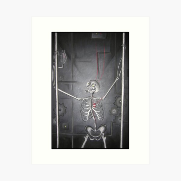 Industrialized Skeleton Art Print