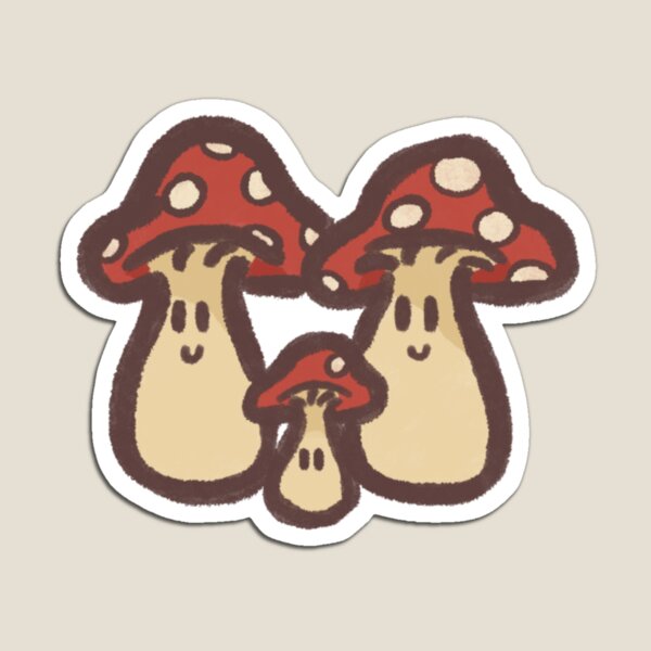 mushroom family Magnet