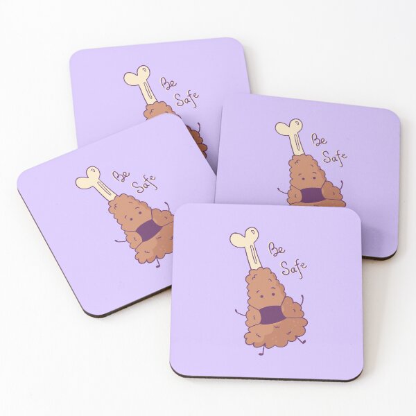 Item preview, Cartoon Fried Chicken Be Safe designed and sold by SoulmaTee-2021.