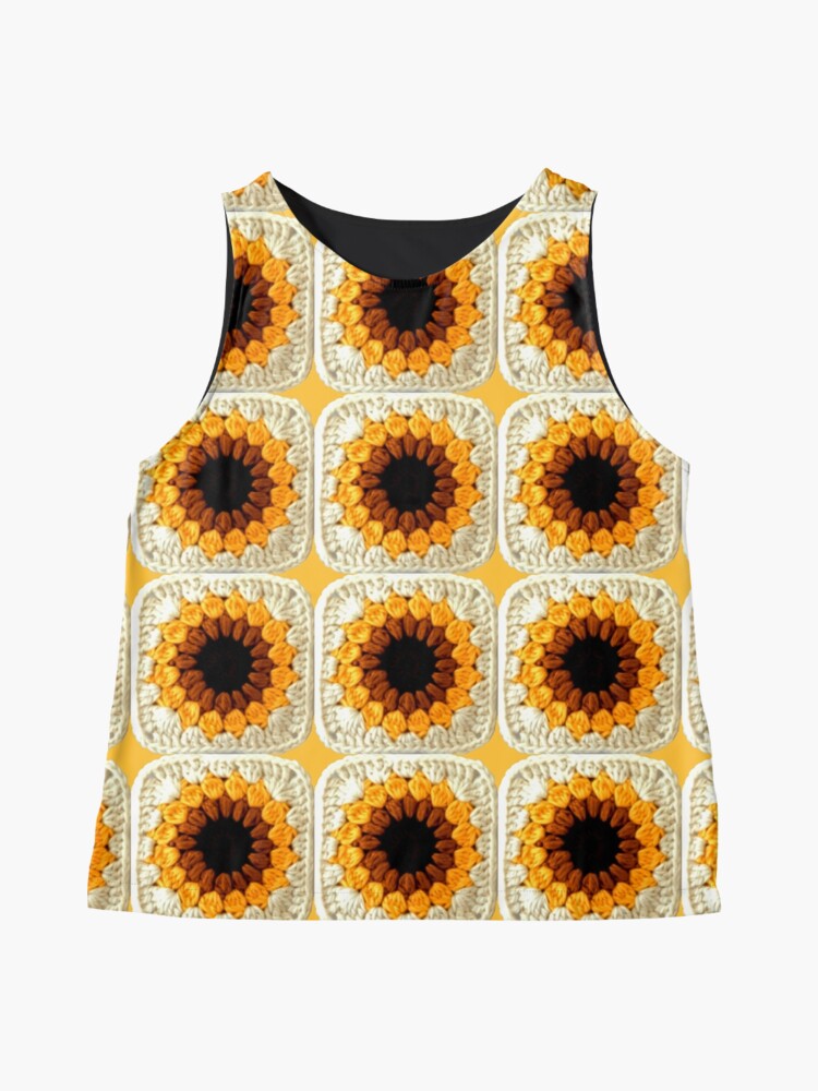 Blusa de best sale girasoles tejida