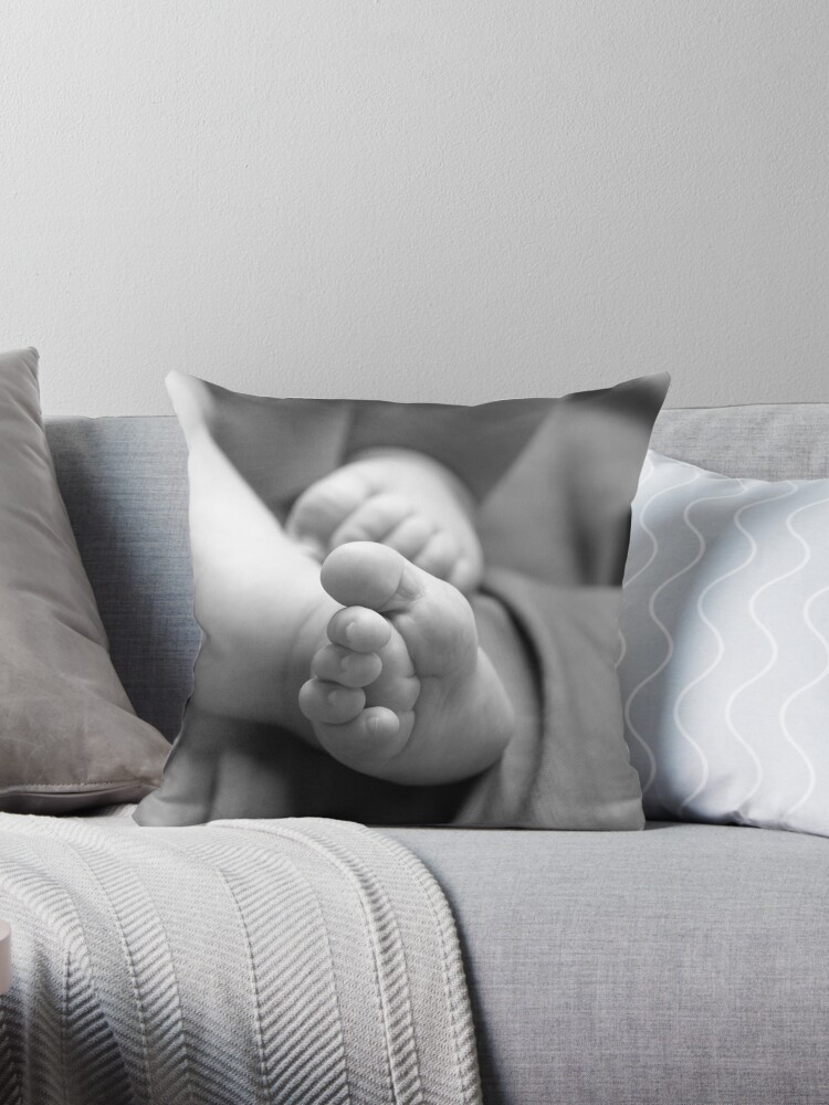 Thumbnail 1 of 3, Throw Pillow, 10 Toes designed and sold by Tiffany Dryburgh.