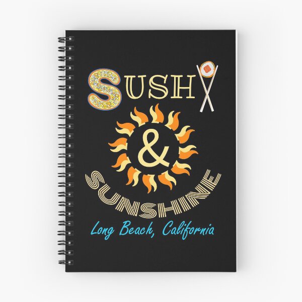 Item preview, Sushi And Sunshine Long Beach CA designed and sold by artfulnotebook.
