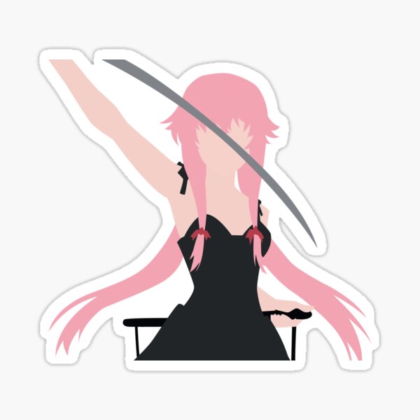 SRBB1401 Yuno Gasai Mirai Nikki Car Window Decal Sticker anime