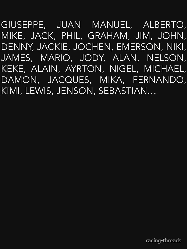 The List of Champions by racing-threads
