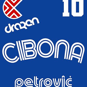 Drazen Petrovic Retro Croatia Basketball Jersey