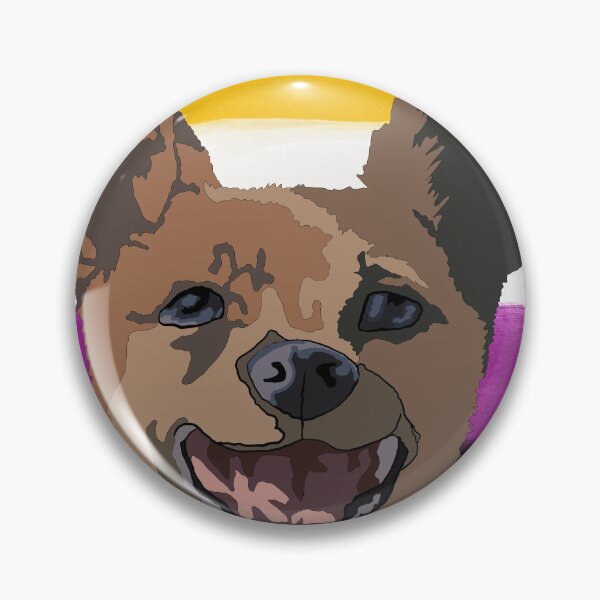 Item preview, Non-binary pride chihuahua pug mix  designed and sold by LeahcarsArt.